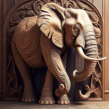 3D model elephant (STL)